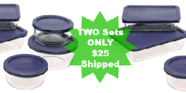 Bon♦Ton: TWO Pyrex Storage Plus 10-Piece Container Sets ONLY $25 Shipped (Just $12.50 Each)