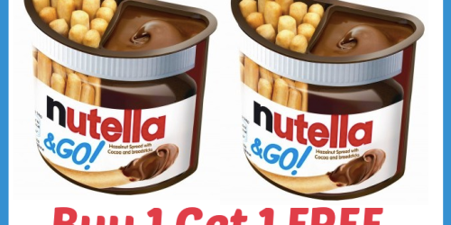 Buy 1 Get 1 FREE Nutella & Go! Coupon