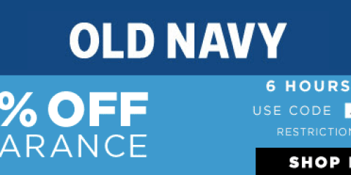 Old Navy: 40% Off Clearance Prices (Ends Tonight!) = Women’s Shorts ONLY $7.50 (Reg. $24.94) + More