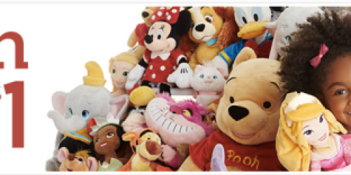 DisneyStore: Buy One Plush AND Get One for ONLY $1 (With Prices Starting at Just $4.99)