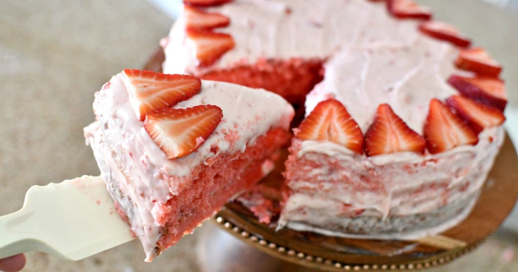4th of july party ideas - strawberry cake