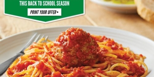 Carrabba’s Italian Grill: FREE Kid’s Meal with Purchase of Adult Entree Coupon (Through 9/3)