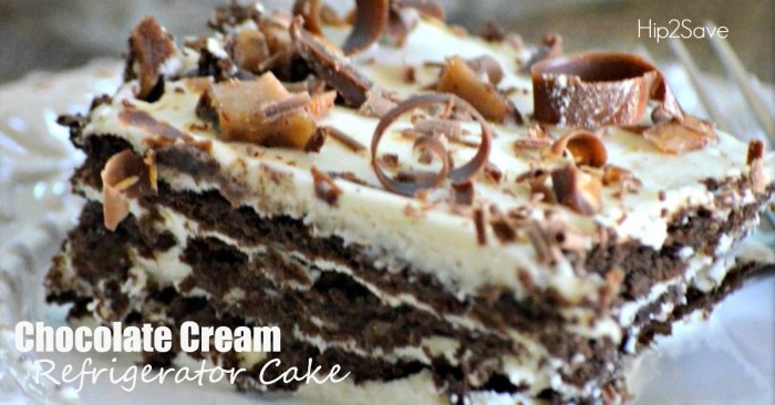 Chocolate Cream Refrigerator Cake