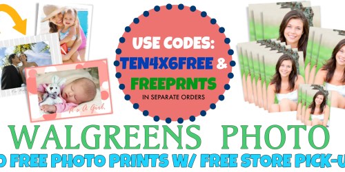 Walgreens: 20 FREE 4×6 Prints + FREE Store Pick Up
