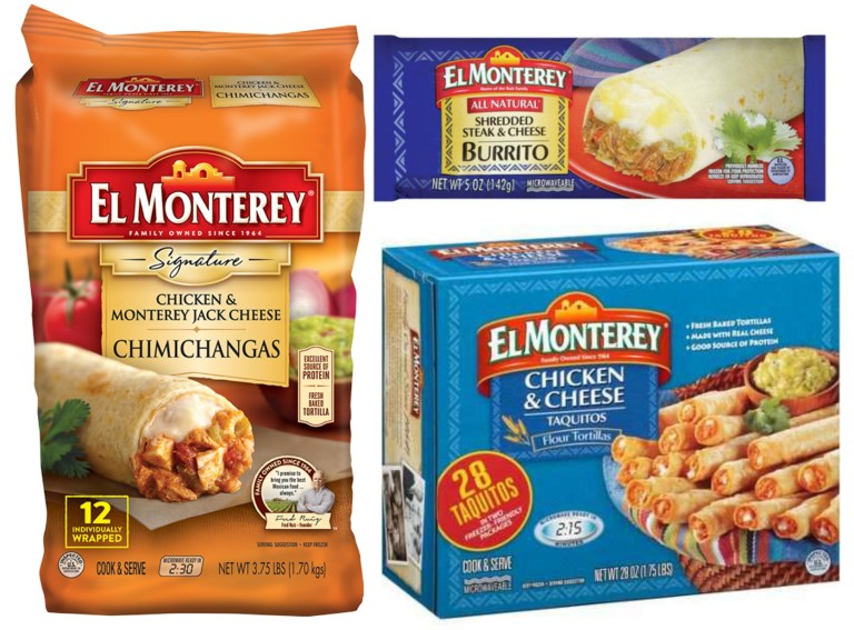 New El Monterey Taquito and Burrito Coupons (Great for Super Bowl