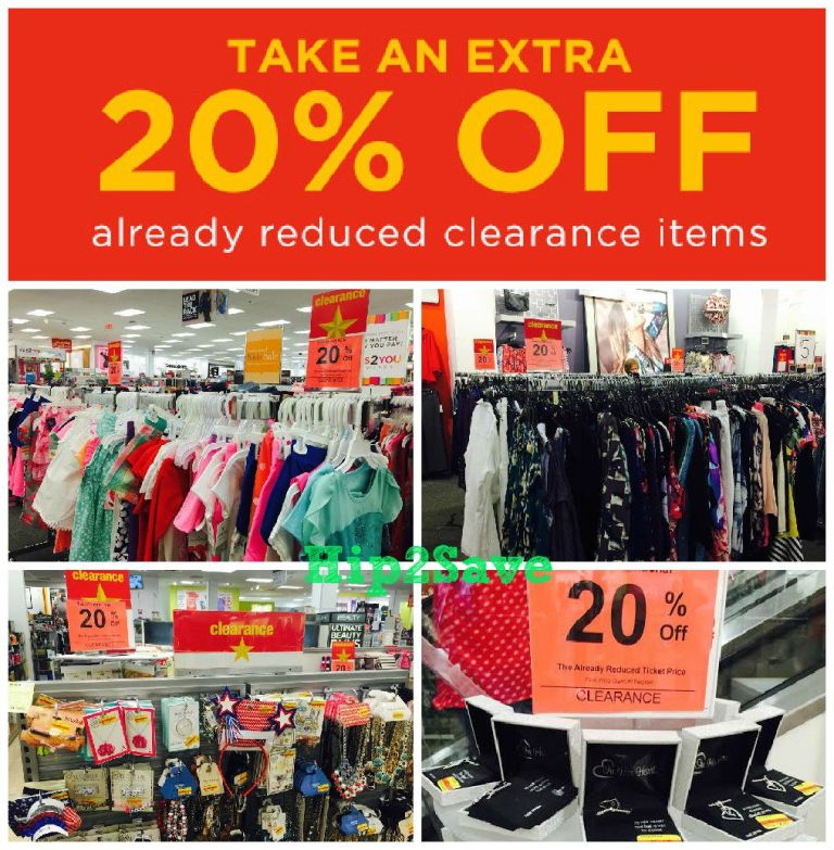 Kohl's Extra 20 Off Clearance Items InStore Only + Add'l Coupons