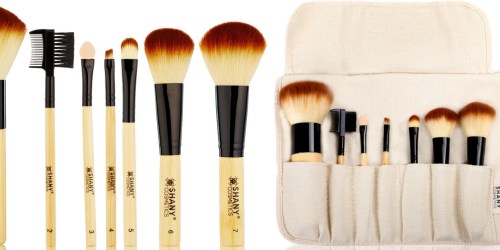 Amazon: Highly Rated Shany 7-Piece Bamboo Makeup Brush Set with Pouch Only $5.53 Shipped (Reg. $17.95)