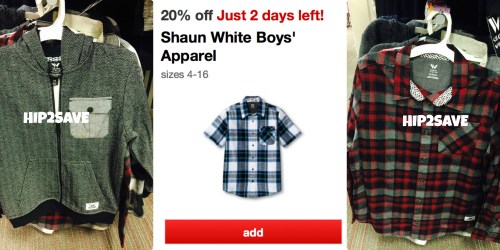 Target: 20% Off Shaun White Boys’ Apparel Cartwheel Offer (Through 8/15) = Nice Deals on Jeans & More