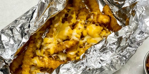 Grilled Foil Packet Loaded Cheese Fries
