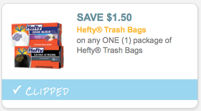 High Value $1.50/1 Hefty Trash Bags Coupon = 80-Count Trash Bags $5.49 ...