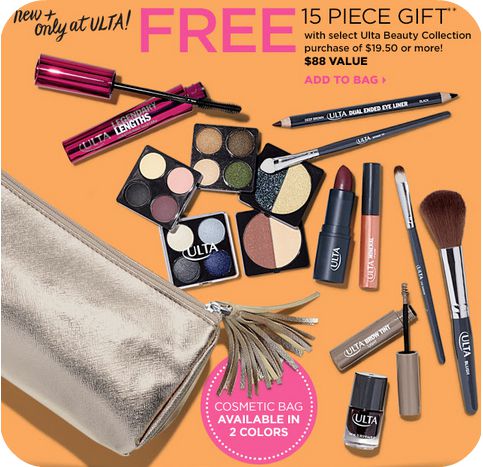 Ulta.com: FREE 15-Piece Gift Set ($88 Value) with $19.50 Ulta Brand ...