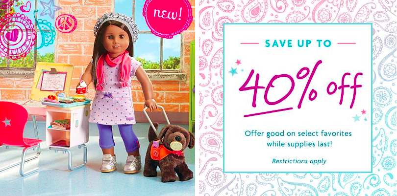 american girl in store sale