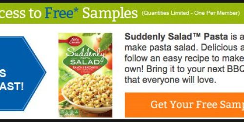 FREE Suddenly Pasta Salad Sample for Select Pillsbury Members (Check Your Inbox)