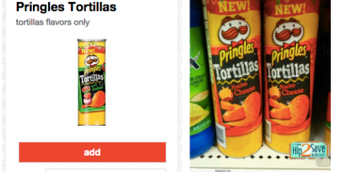 Target: 25% Off Pringles Tortillas Cartwheel Offer = Only $0.76 Per Canister