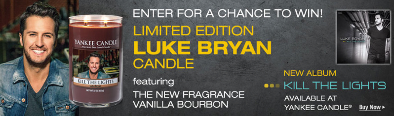 Yankee Candle Sweepstakes 1 500 Win Large Limited Edition Luke Bryan Candle 27 99 Value More Hip2save