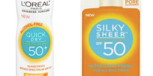 Walgreens: L’Oréal Advanced Sun Quick Dry Sunscreen Only $3.49 (Reg. $10.99) + More