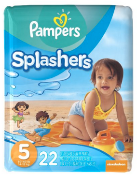 Pampers Splashers Swim Diapers Size S 40 Count (Pack of 2)