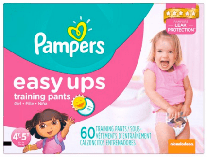 Pampers Easy Ups Girls Size 4T-5T Training Pants 19 ct Pack, Diapers &  Training Pants