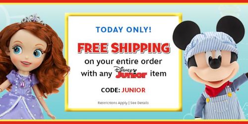 DisneyStore: Free Shipping w/ ANY Disney Jr. Purchase (Today Only) = 2 Plush Dolls $10.95 Shipped + More