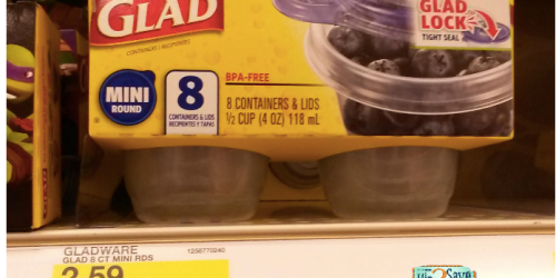 Target: Glad Mini Containers 8-Count Only $1.33