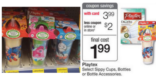 Walgreens: Playtex Sippy Cups, Bottles & Accessories Only 24¢ (Starting August 16th!)