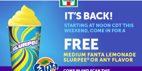 7-Eleven: FREE Medium Fanta Slurpee Drink – No Purchase Required (8/15 & 8/16 After 12PM CST)