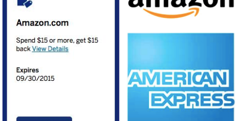 American Express: Possible $15 Back w/ $15 Amazon Purchase