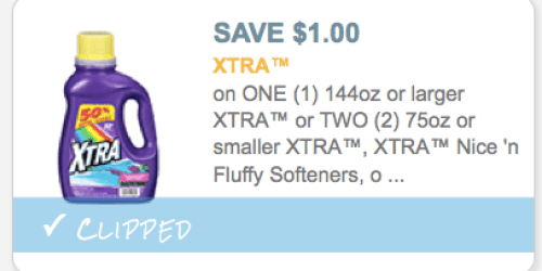 XTRA Laundry Detergent ONLY $1 at Walgreens, CVS & Rite Aid (Through 8/15 Only)