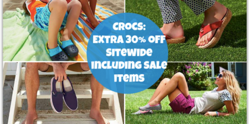 Crocs: Extra 30% Off Sitewide Including Sale Items = Chawaii Flip Flops Only $6.99 (Regularly $19.99)