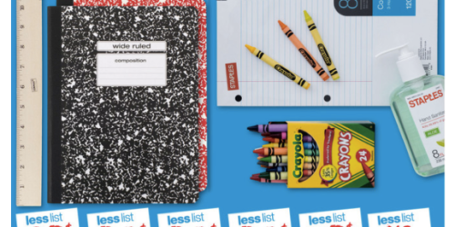 Staples: 2-Pocket Folders 15¢, Rulers 35¢, Notebooks 25¢, Crayola Crayons 50¢ + More (Starting 8/16)