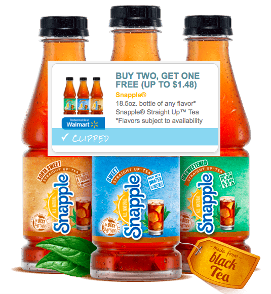 Target Snapple Straight Up Tea Only 57¢