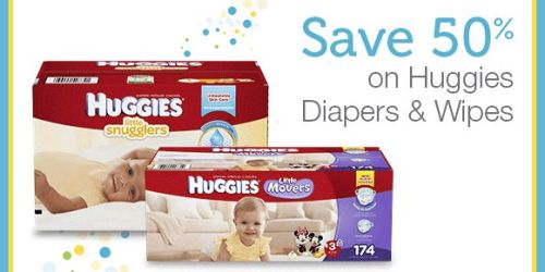 Amazon Mom: *HOT* 50% Off Huggies Diapers & Wipes + 20% Off + $3 Off Coupon = Diapers ONLY 2¢ Each