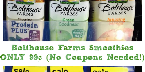 Walgreens: Bolthouse Farms Smoothies Only 99¢ (Reg. $2.99 – No Coupons Needed)