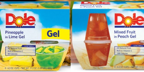 New $1.05/2 ANY Dole Fruit Bowls in Gel Coupon