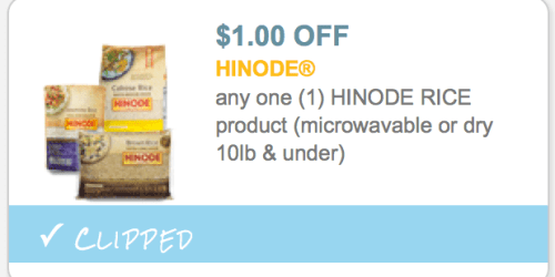 New $1/1 Hinode Rice Coupon = Just 58¢ at Walmart