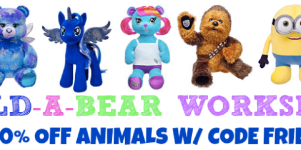 Build-A-Bear Workshop: Extra 40% Off Animals = As Low As $7.20 (+ Outfits Only 2 for $15)