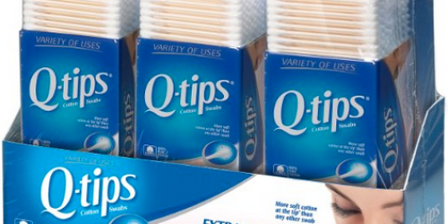 Amazon: Three LARGE Q-Tips Boxes Only $8.24 Shipped (1,875 Total Q-Tips)