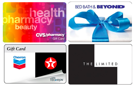 10 15 Off Select Gift Cards Save On Cvs Bed Bath Beyond The Limited Chevron Hip2save