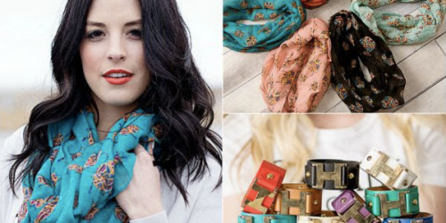 Infinity Scarf AND Cuff Bracelet ONLY $9.94 Shipped Today Only (Enter Code SCARFCOMBO)
