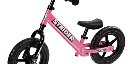 Strider Classic No-Pedal Balance Bike in Pink Only $41.99 Shipped (Reg. $89.99)
