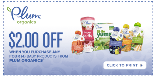*NEW* $2/4 Plum Organics Baby Product Coupon = Pouches ONLY 69¢ Each at Target