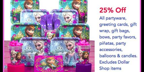 Toys”R”Us: 25% Off ALL Partyware & Birthday Supplies Coupon (Through August 29th)