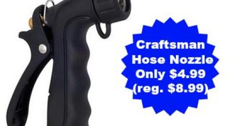 Sears.com: Highly Rated Craftsman Industrial Hose Nozzle Only $4.99 (Regularly $8.99)