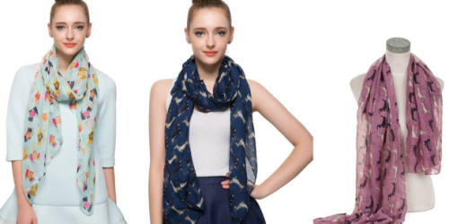 Lightweight Dog Print Scarves as Low as Only $1.35 + FREE Shipping (Choose from Over 30 Styles!)