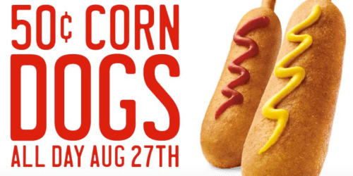 Sonic Drive-In: 50¢ Corn Dogs ALL Day Tomorrow