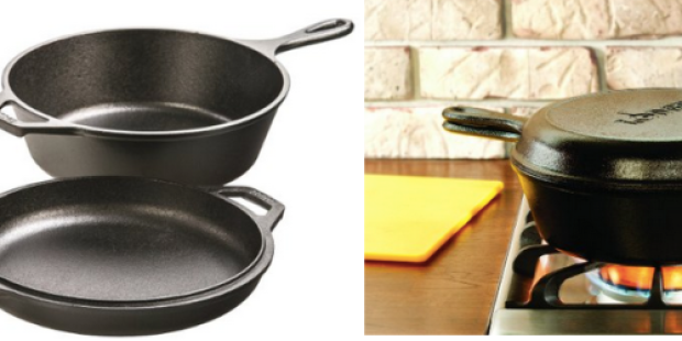 Amazon Prime Members: Lodge Pre-Seasoned Cast-Iron Combo Cooker Only $25.27 Shipped