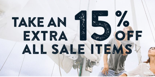 Sperry.com Flash Sale: Extra 15% Off Sale Items + FREE Shipping (Today Only – Until 4PM EST)