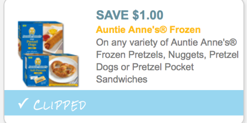 *NEW* $1/1 Auntie Anne’s Frozen Pretzels Coupon