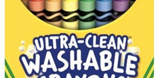 Target & Amazon: Crayola WASHABLE Crayons 24 Count Box ONLY $1.97
