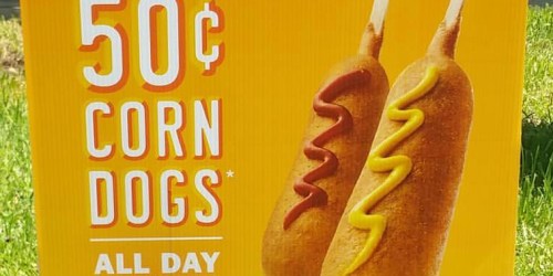 Sonic Drive-In: 50¢ Corn Dogs on August 27th
